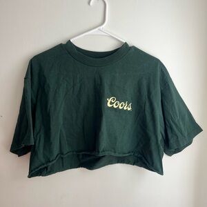 Green Coors Crop Top